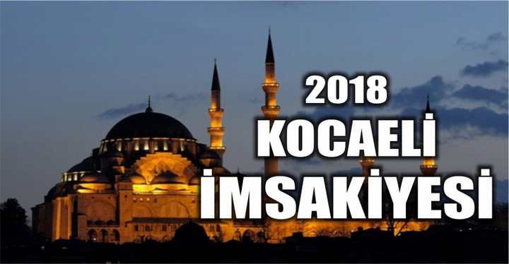 Kocaeli İmsakiyesi