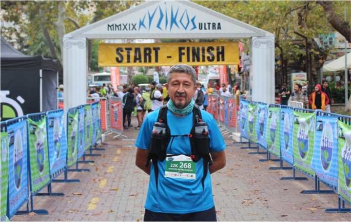 Kyzikos Ultra Maratonunda koştu