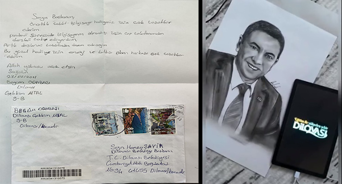 Öğrencilerin jestleri Şayir’i duygulandırdı! 