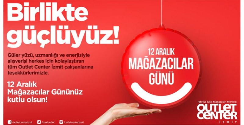 Outlet Center İzmit’te  12 Aralık Mağazacılar Günü