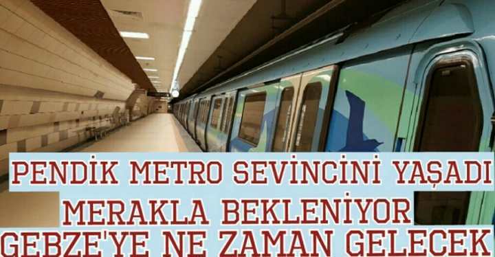 Pendik’ten metro seferleri başladı