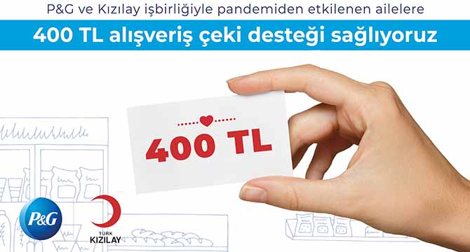 P&G’DEN İHTİYAÇ SAHİPLERİNE YARDIM ÇEKİ