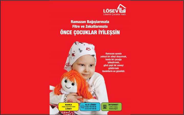 Ramazan Bağışlarınızla, Fitre ve Zekâtlarınızla ÖNCE ÇOCUKLAR İYİLEŞSİN…