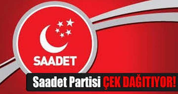 SAADET ÇEK DAĞITIYOR