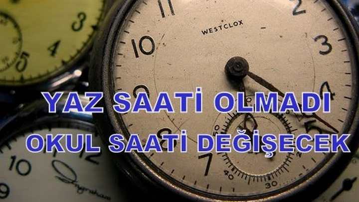 Saatler Değişmeyecek