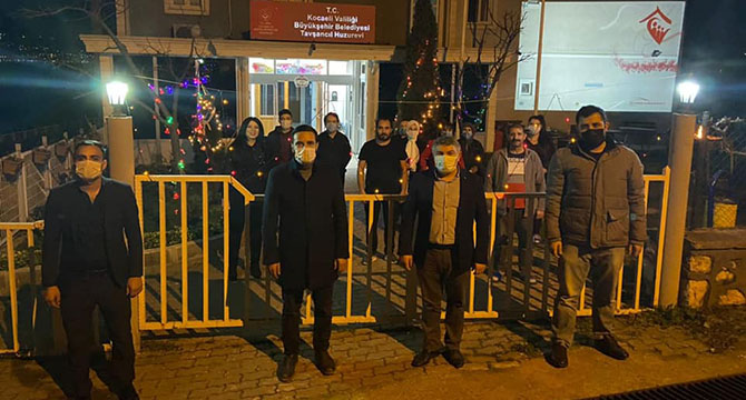 Şayir, yeni yıla görevi başında çalışanlarla girdi 