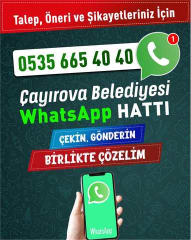 Sorunlar Whatsapp çözüm hattı ile çözülüyor!