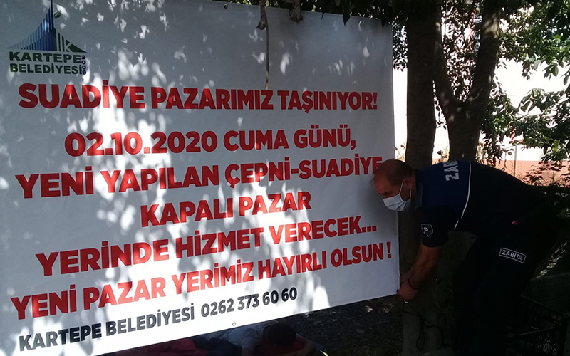 SUADİYE PAZARI YENİ KENT ÇARŞISINDA HİZMETE BAŞLIYOR