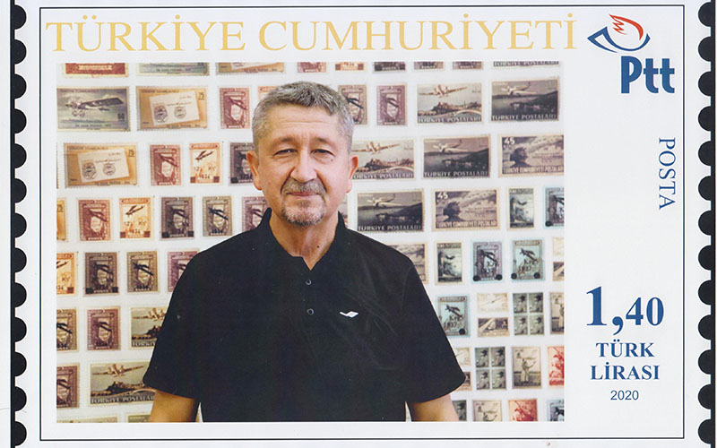 Tarihçi Rıdvan Şükür’ün posta pulu çıktı 