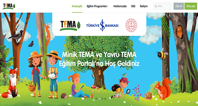 TEMA Vakfı’nın eğitim portalı yayında!