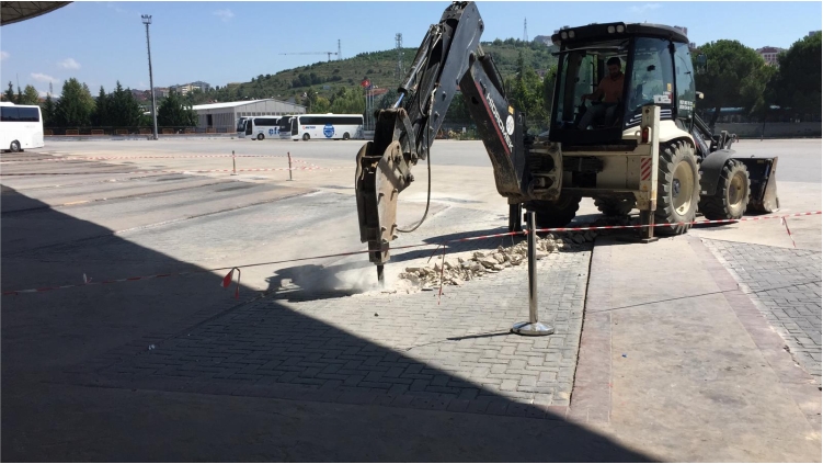 Terminalde drenaj sistemi yenilendi