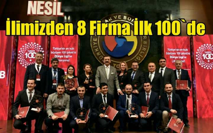 Türkiye 100’de Kocaelili 8 firma yer aldı
