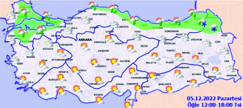 Türkiye'de bugün hava nasıl olacak?