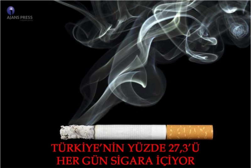 TÜRKİYE’NİN YÜZDE 27,3’Ü HER GÜN SİGARA İÇİYOR