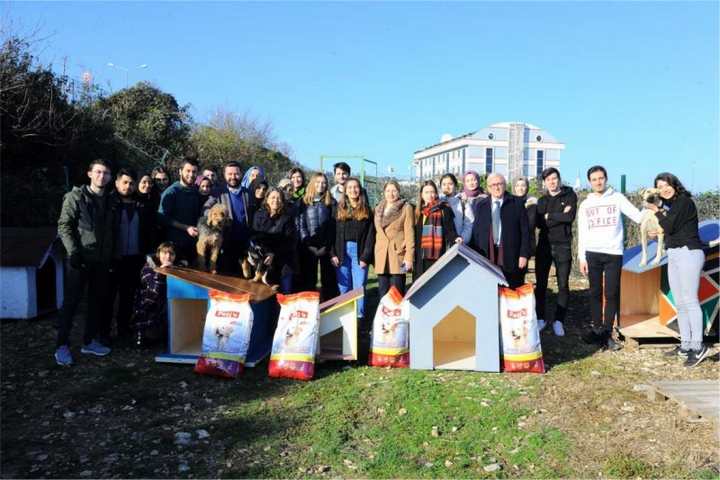 Umuttepe’deki sokak hayvanlarına yardım eli