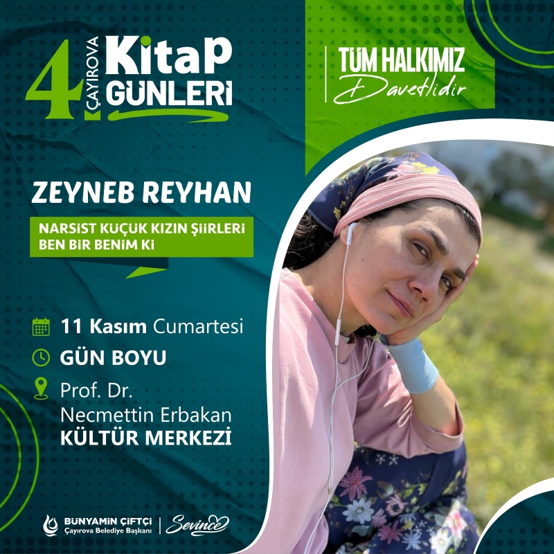 ZEYNEB REYHAN ÖĞRETMEN KİTABINI İMZALIYOR