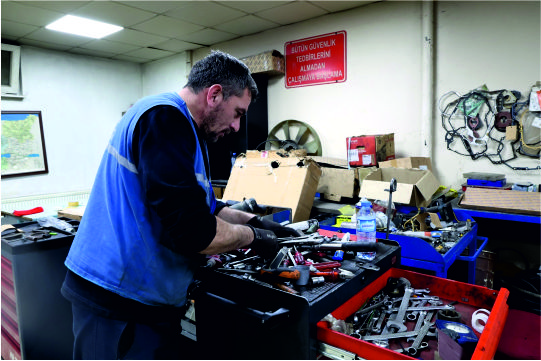 Atölyeden sahaya kesintisiz hizmet