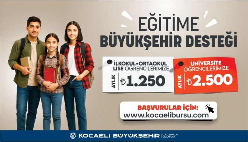 İlkokul, ortaokul, lise öğrencilerine aylık 1.250 TL üniversite öğrencilerine aylık 2.500 TL destek