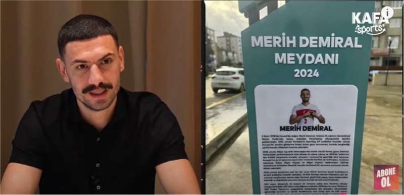 Milli futbolcudan Büyükakın'a teşekkür edildi