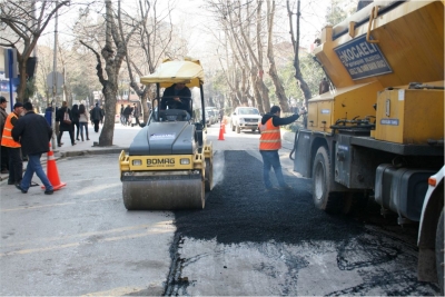 121 bin ton asfalt serildi