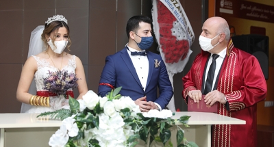 2020 yılında Darıca'da bin 256 çift evlendi