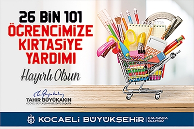 26.101 öğrenciye 4 milyonluk kırtasiye desteği