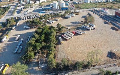 300 araçlık tır parkı