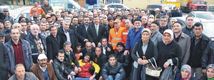 Karabacak'a  Personelden Tam Destek