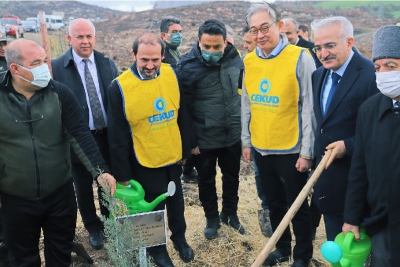  580 bin fidanla kökleşti