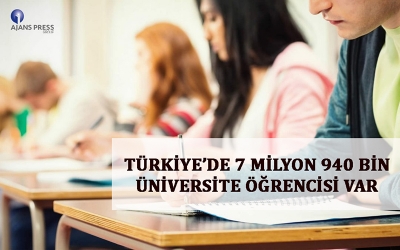 7 MİLYON 940 BİN ÜNİVERSİTE ÖĞRENCİSİ VAR