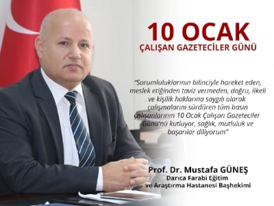 güneşten 10 ocak çalışan gazeteciler mesajı