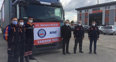9. YARDIM TIRI İZMİR’E GÖNDERİLDİ