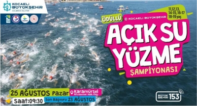 Açık Su Yüzme Şampiyonası Karamürsel etabı başlıyor