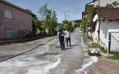 Akmeşe ikinci kez dezenfekte edildi