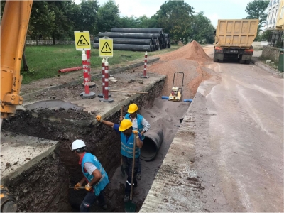 altyapı çalışmaları sürüyor