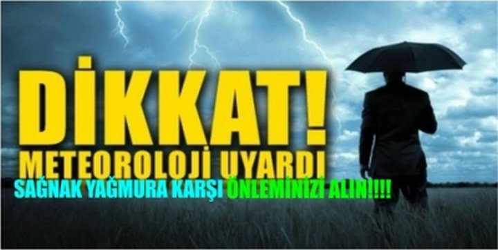 AMAN DİKKAT EDİN! METEOROLOJİ UYARIYOR....