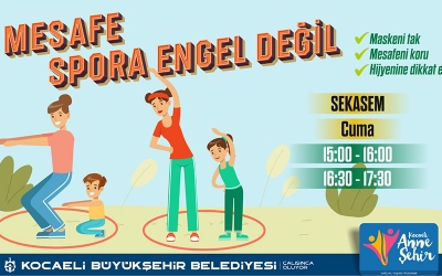 Anne Şehir’le mesafe spora engel değil