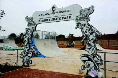 Artık Derinceli gençlerin de skate parkı var