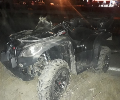 ATV ARACI TIR'LA ÇARPIŞTI