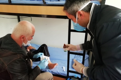 Barınma Merkezi’nde sağlık taraması