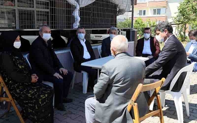 Başkan Büyükakın’dan şehit annelerine ziyaret