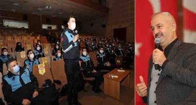 Başkan Büyükgöz zabıtalarla bir araya geldi