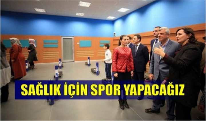 Başkan Karaosmanoğlu, ‘’Sağlık için spor yapacağız’’