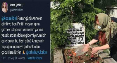 Başkan özel izin çıkardı, annesinin mezarını ziyaret etti