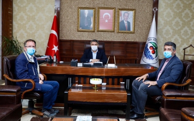 Başkan Şayir,  Dr. Mustafa Polat’ı makamında ağırladı