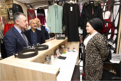 Başkanlardan B.Bağında Esnaf Ziyaretleri