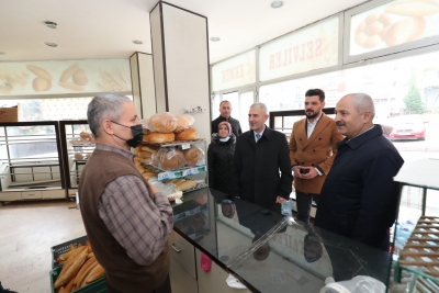 Başkanlardan Köşklüçeşme’de Esnaf Turu