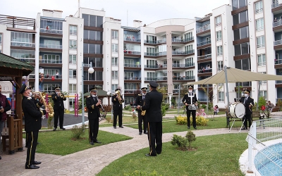 Bayramın coşkusu Bando takımının şarkıları ile yaşandı