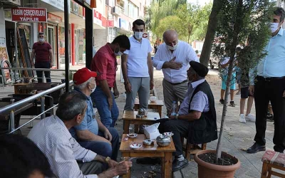 Bıyık, Osmangazi esnafını dinledi