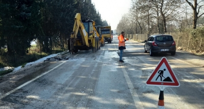 Bozulan, aşınan yollara hızlı müdahale